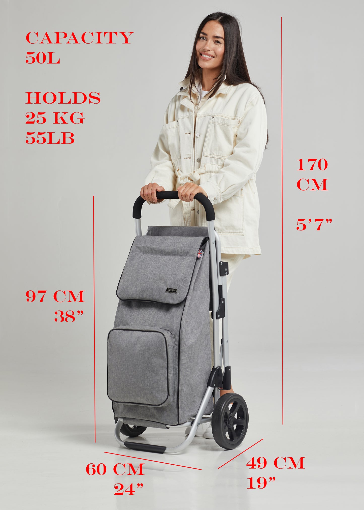 BergsCaddie Seat Trolley