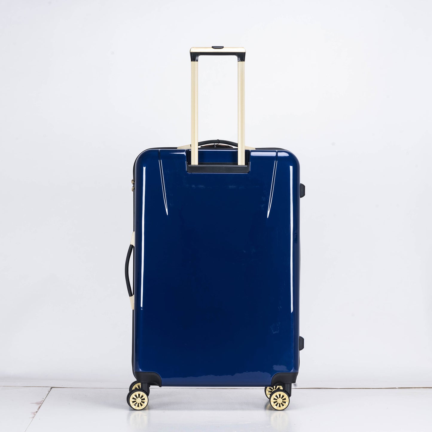 Suitcase Hard Shell with Flowers Navy