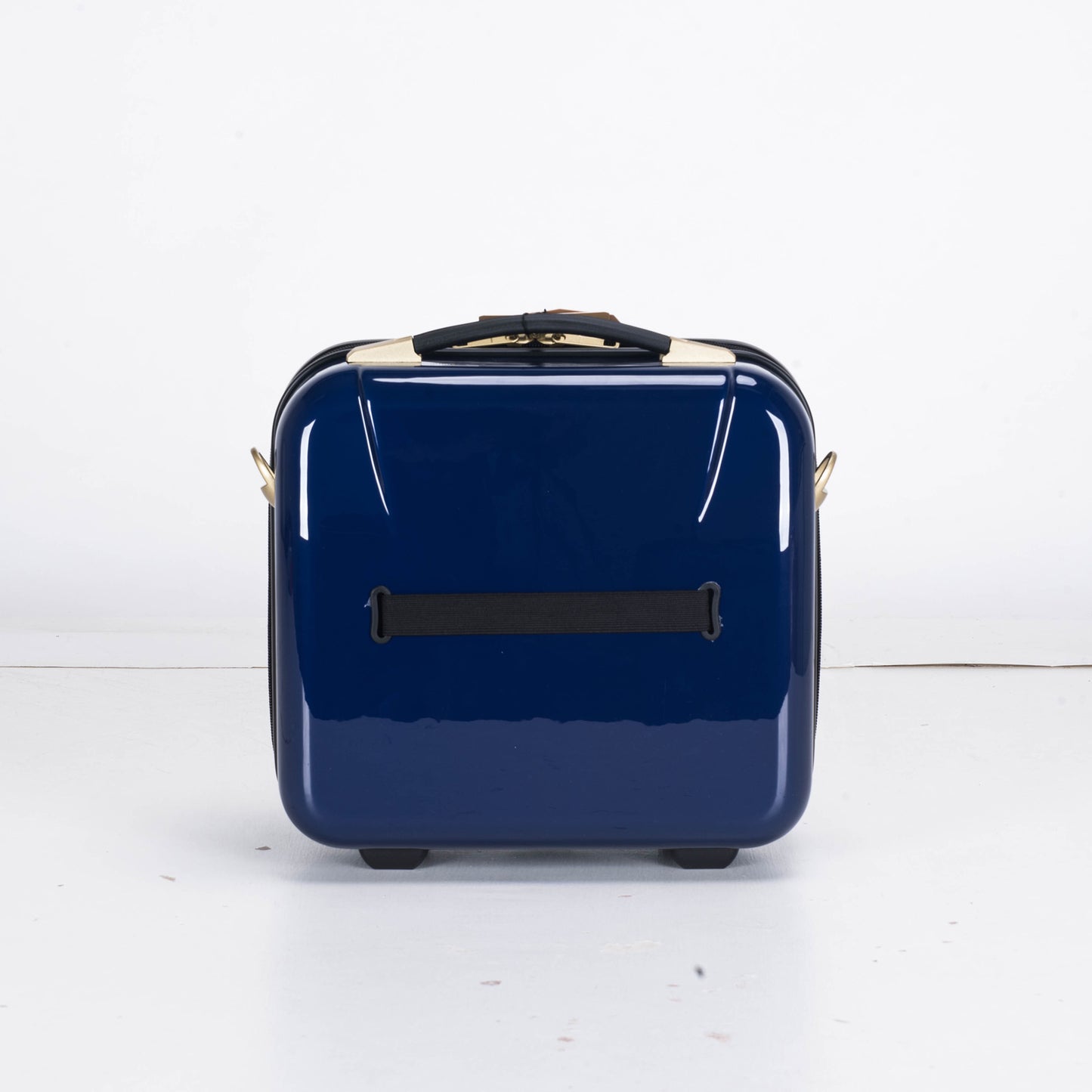 Suitcase Hard Shell with Flowers Navy