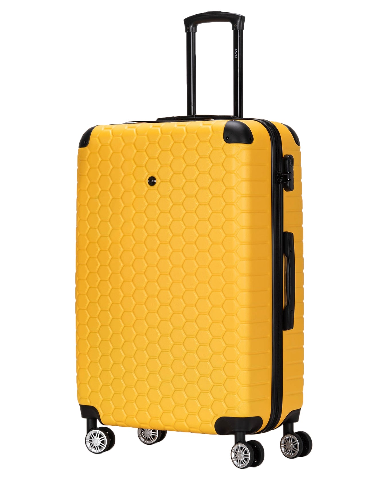 Hexagon ABS Hard Shell Suitcase Yellow