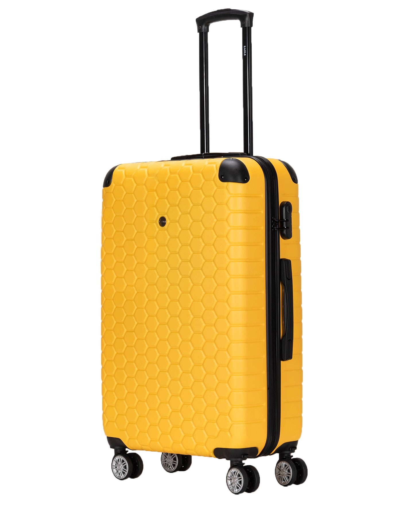 Hexagon ABS Hard Shell Suitcase Yellow