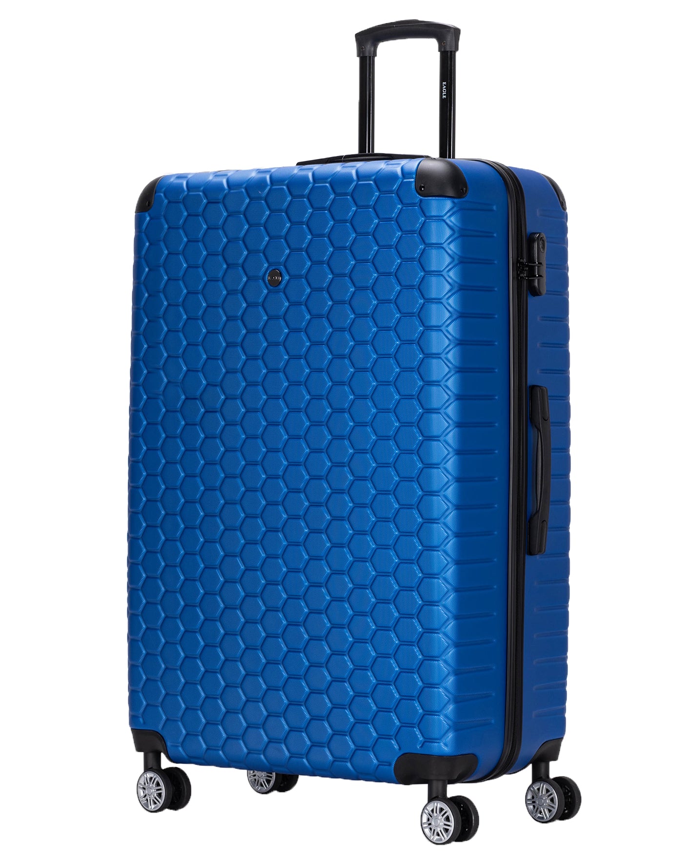Hexagon ABS Hard Shell Suitcase Blue