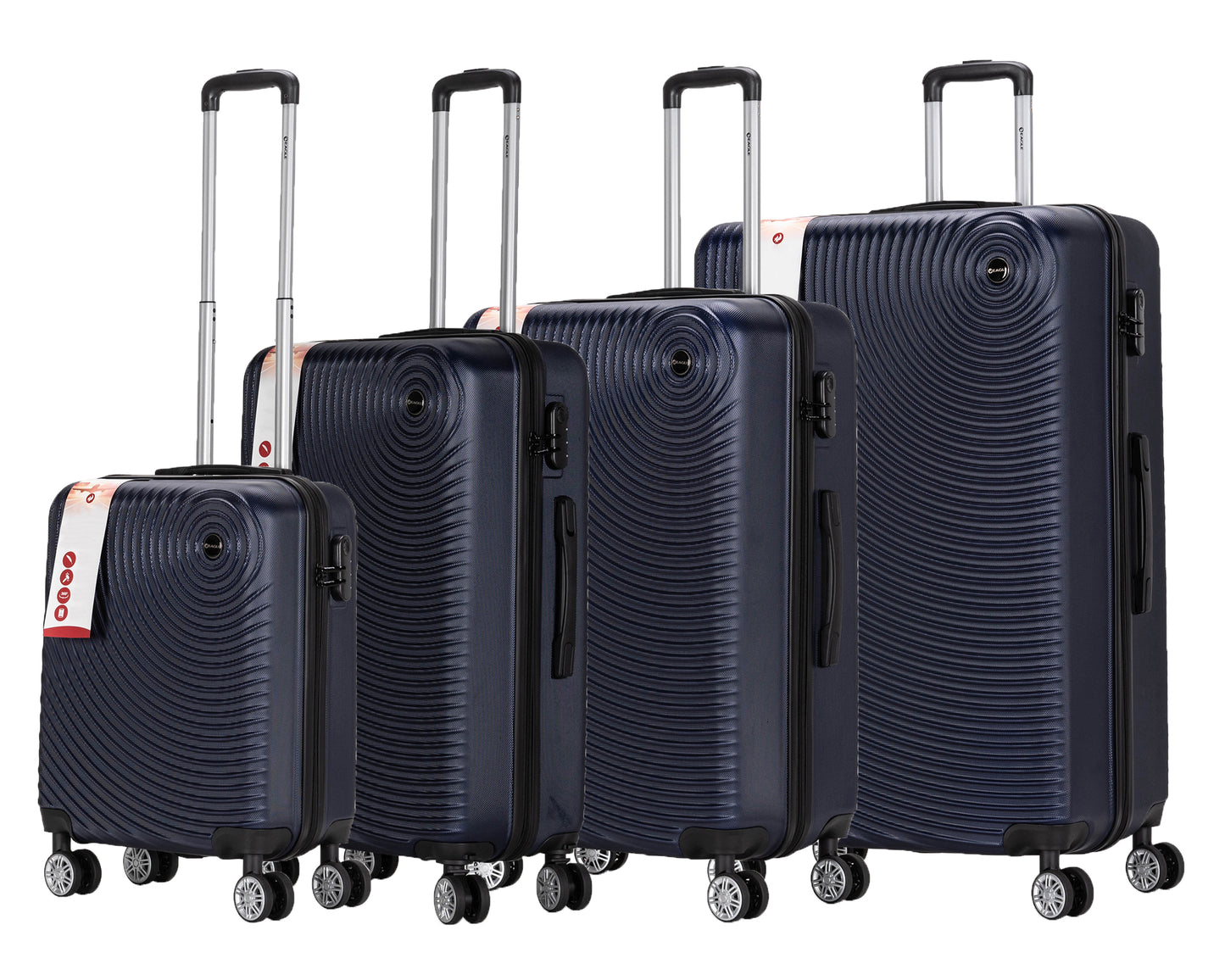 Circle ABS Hard Shell Suitcase Navy