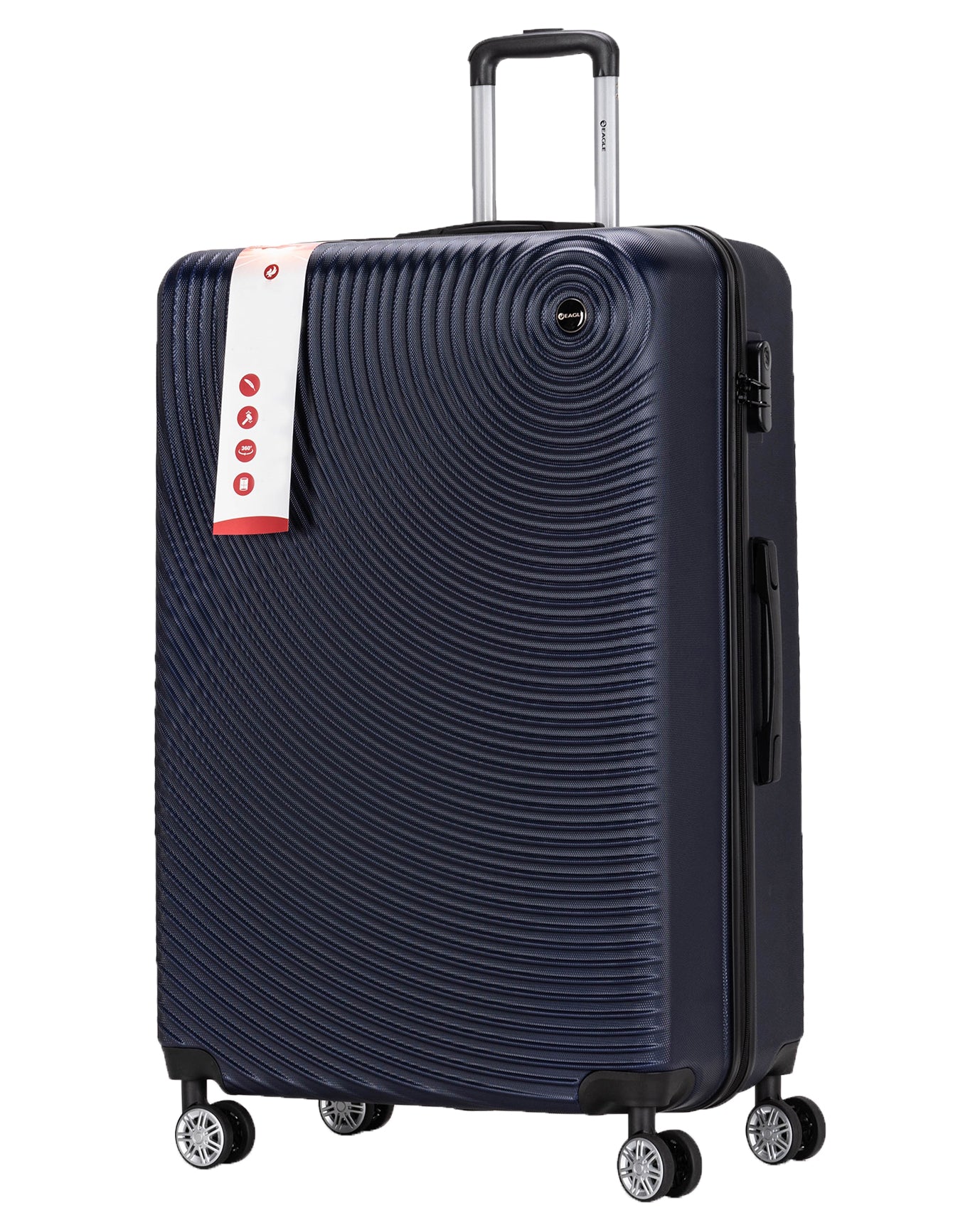Circle ABS Hard Shell Suitcase Navy