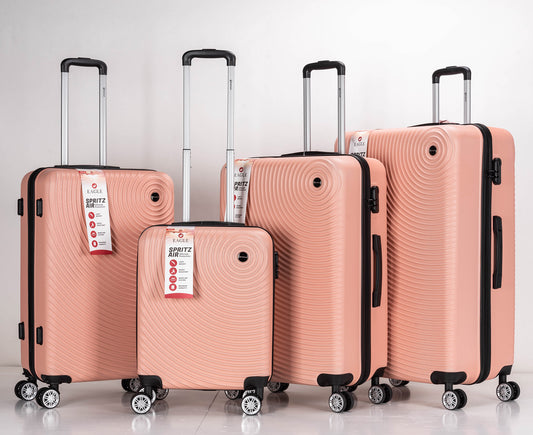 Circle ABS Hard Shell Suitcase Peach