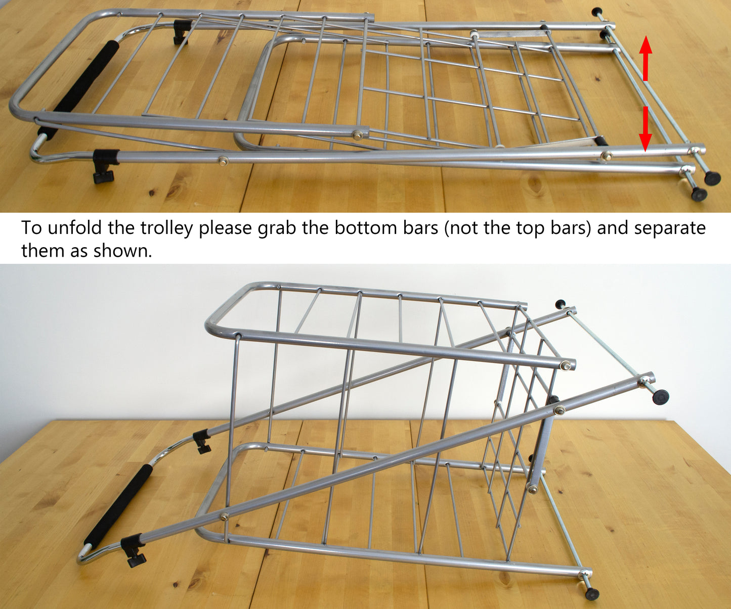 4 Wheels Lightweight Shopping Trolley
