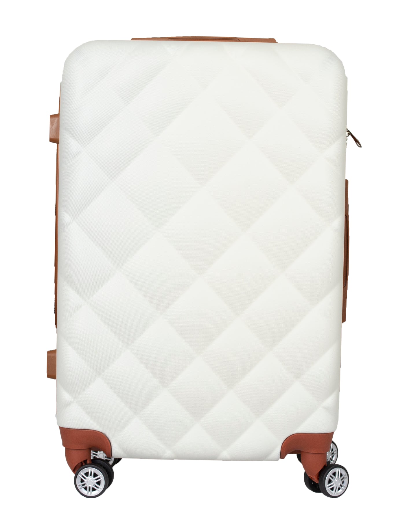 Hard Shell Luggage with 4 Spinner Wheels, Ivory