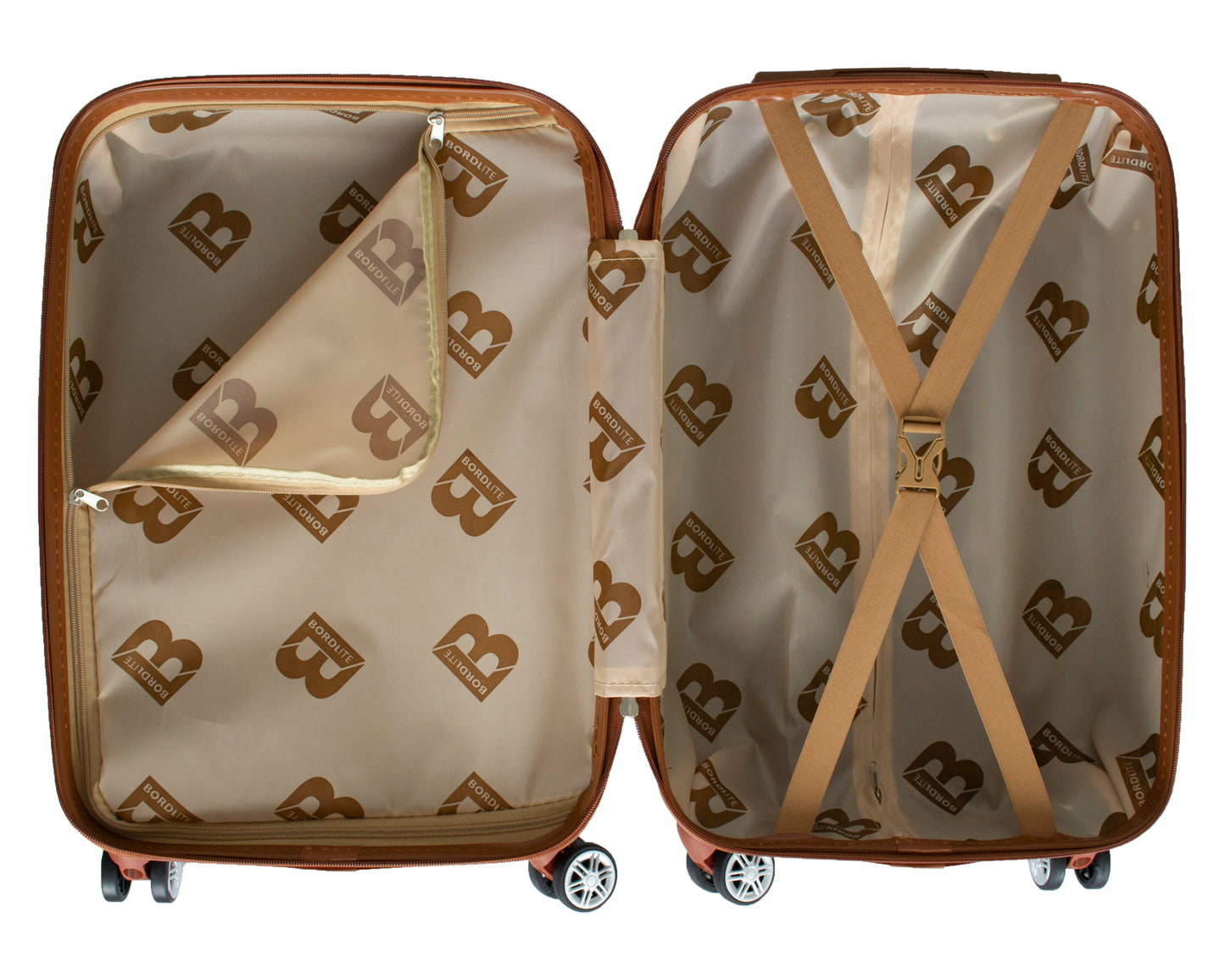 Hard Shell Luggage with 4 Spinner Wheels, Dark Grey