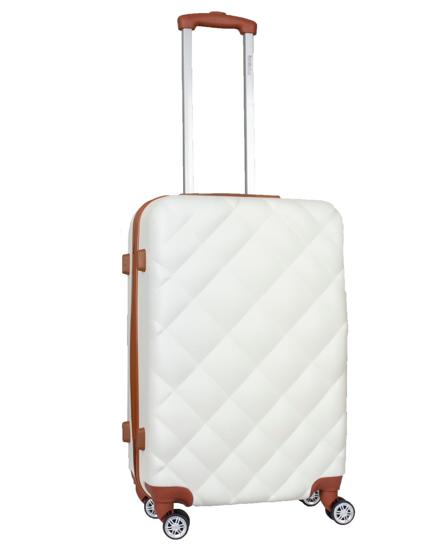 Hard Shell Luggage with 4 Spinner Wheels, Ivory