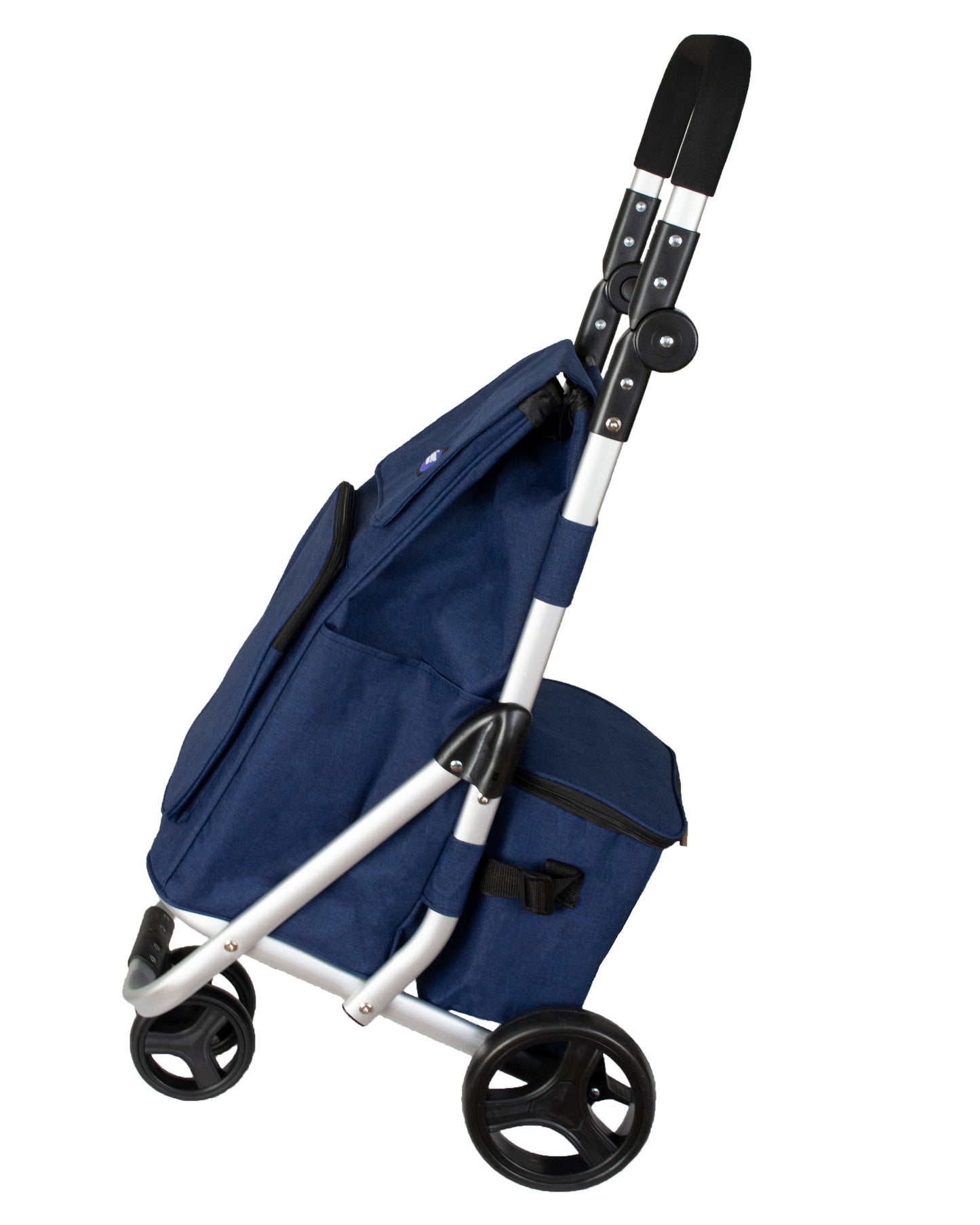 Aluminium Shopping Trolley with Spinner Wheel and Cool Bag