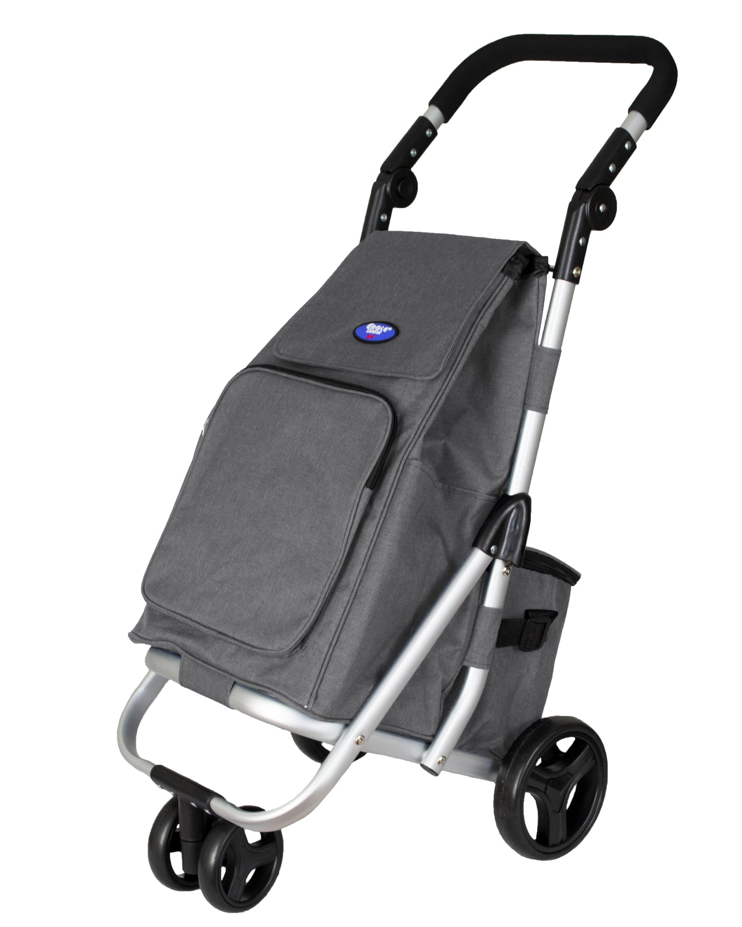 Aluminium Shopping Trolley with Spinner Wheel and Cool Bag