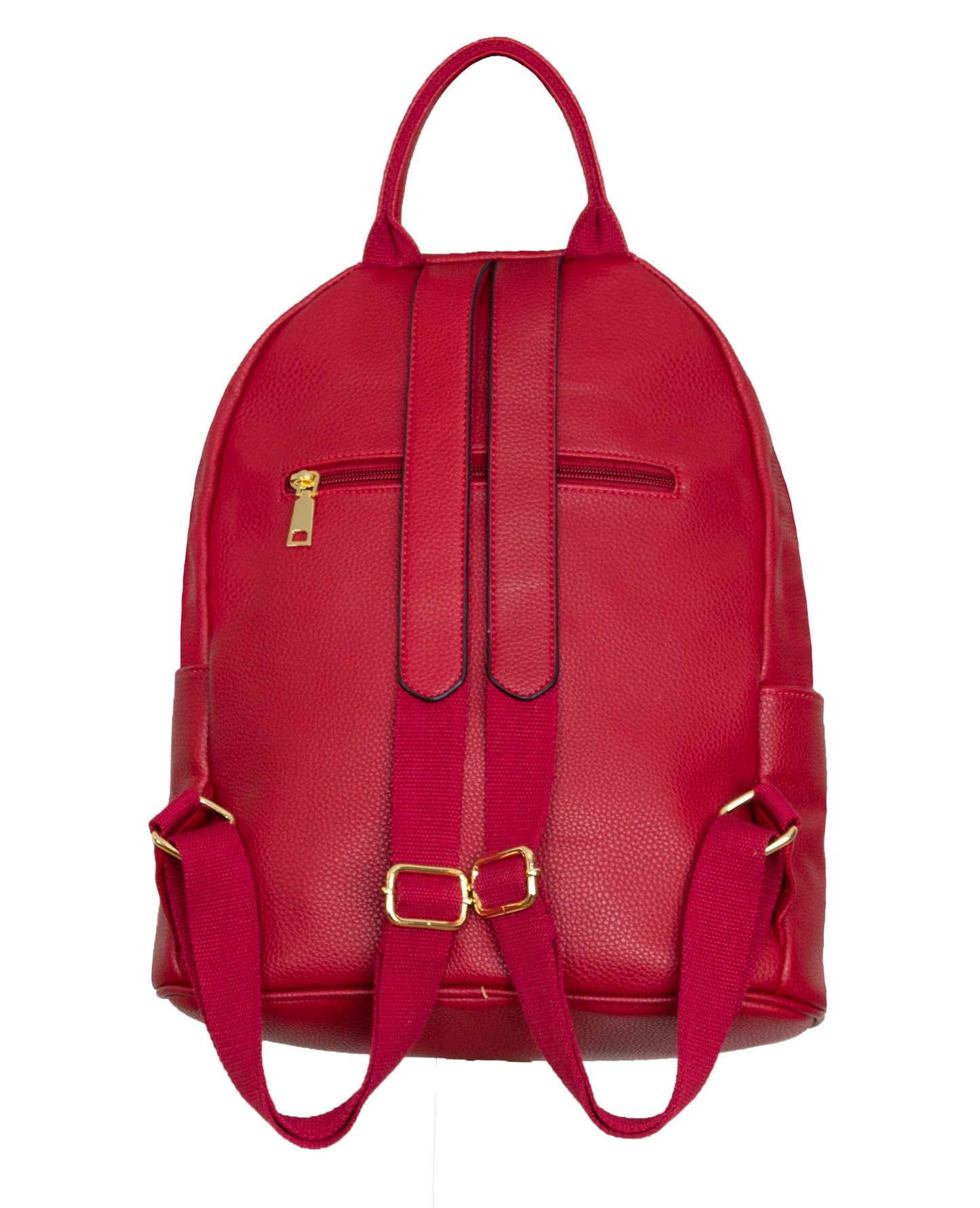 Large Faux Leather Backpack