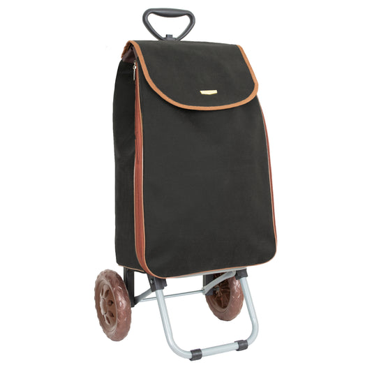 Shopping Trolley with Telescopic Handle and Extendable Bag 40L