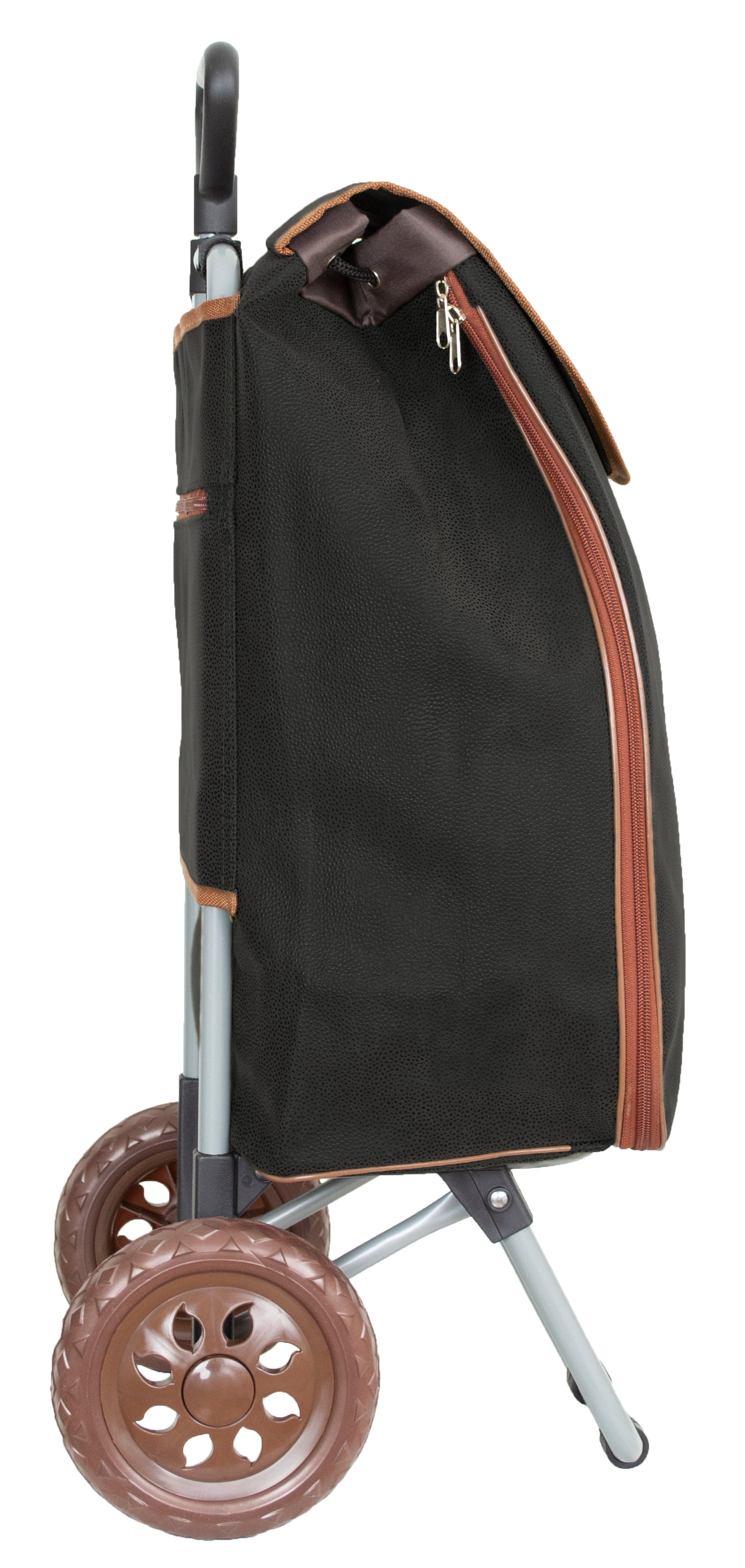 Shopping Trolley with Telescopic Handle and Extendable Bag 40L
