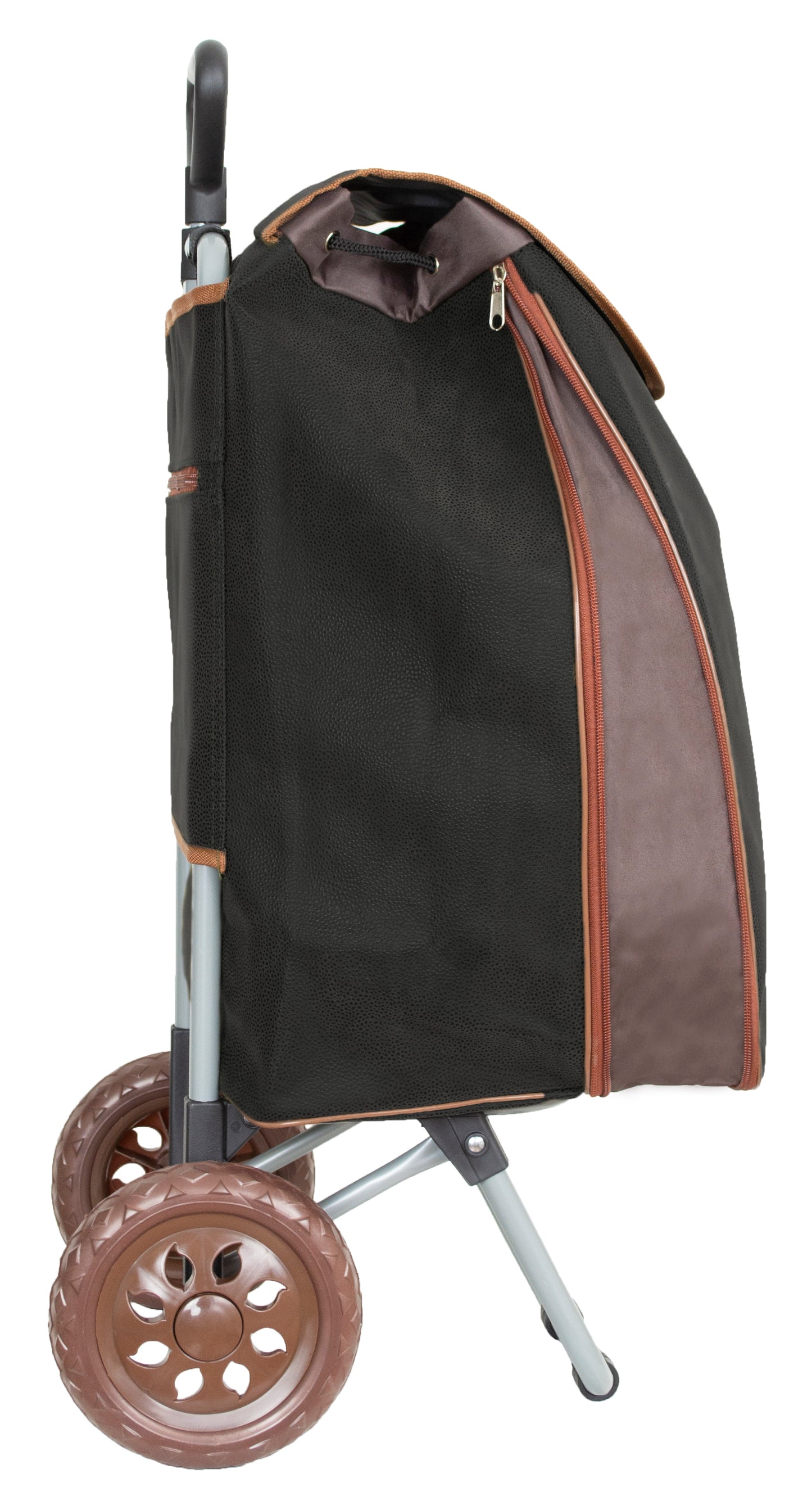 Shopping Trolley with Telescopic Handle and Extendable Bag 40L