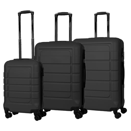 Hard Shell Suitcase with 4 Spinner Wheels, Black