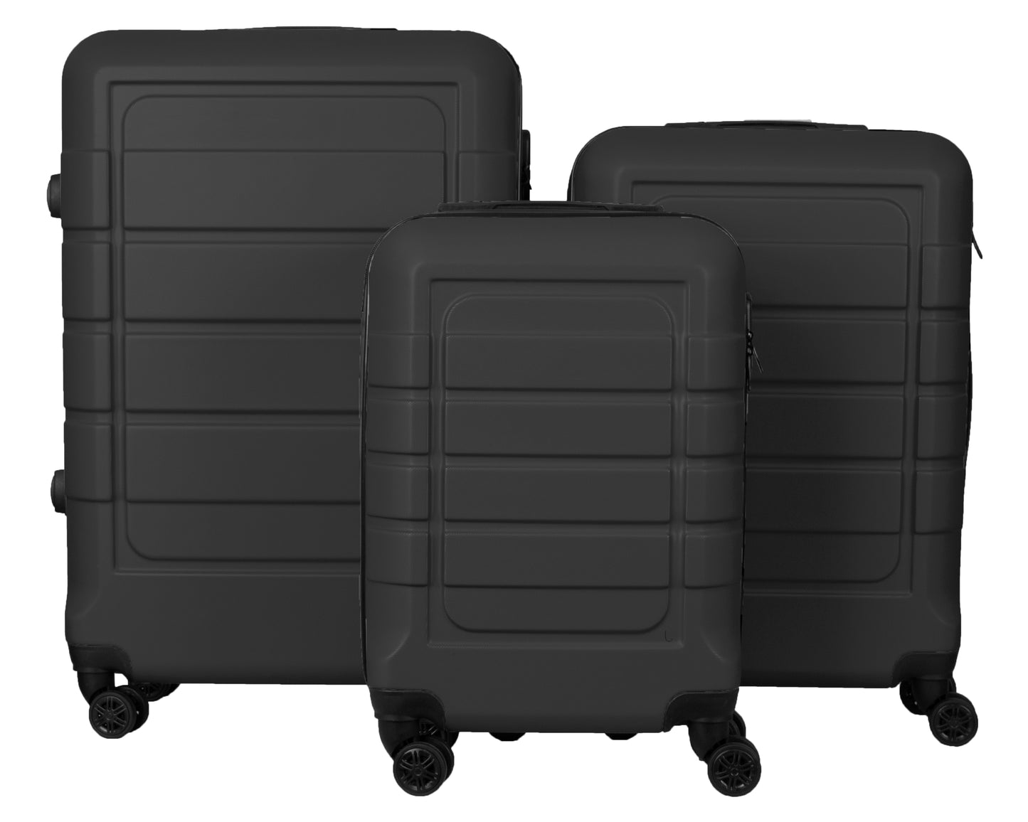 Hard Shell Suitcase with 4 Spinner Wheels, Black