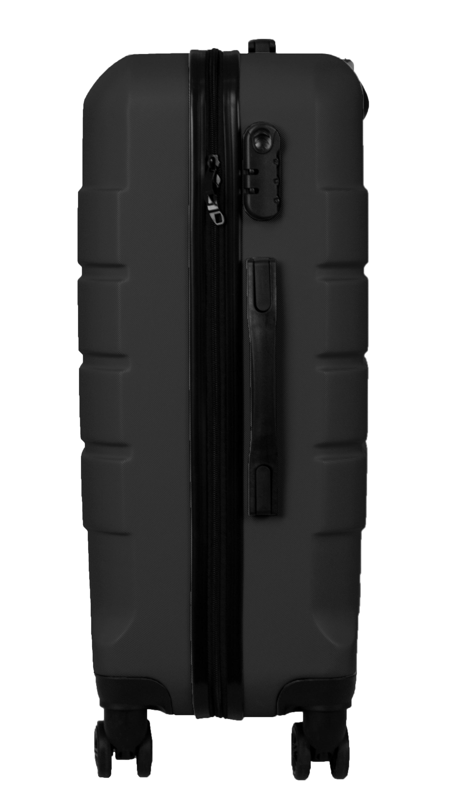 Hard Shell Suitcase with 4 Spinner Wheels, Black