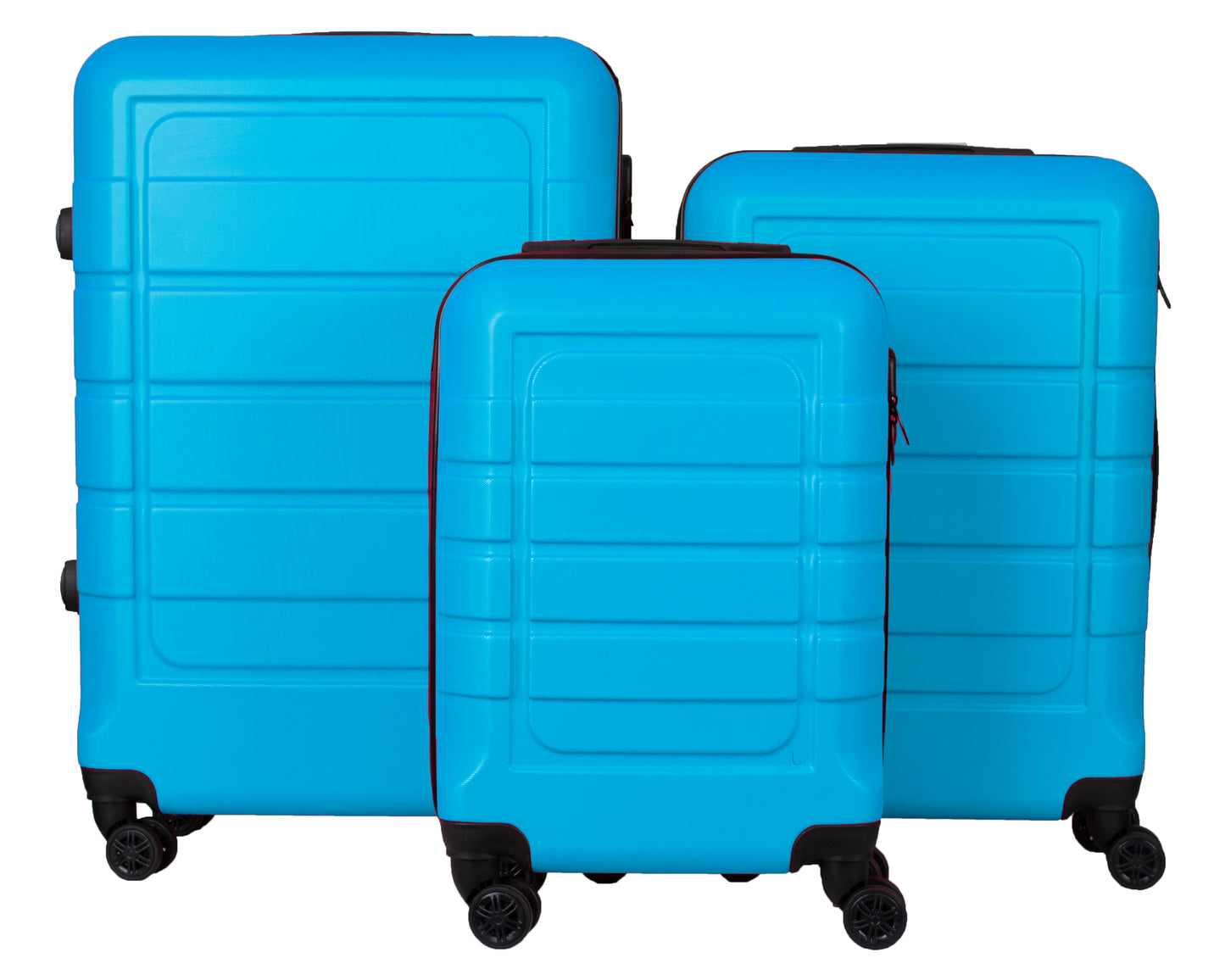 Hard Shell Suitcase with 4 Spinner Wheels, Blue