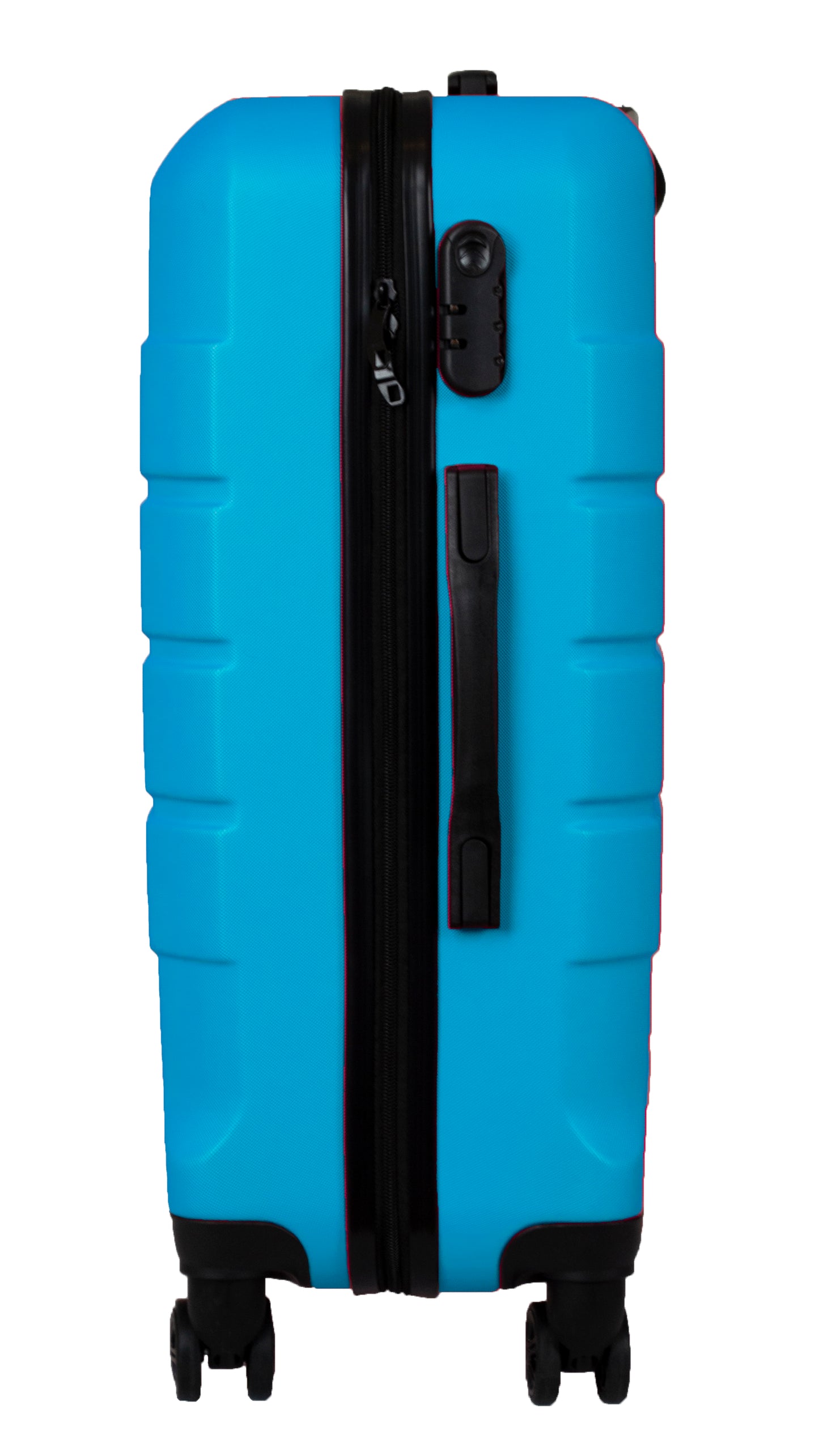Hard Shell Suitcase with 4 Spinner Wheels, Blue
