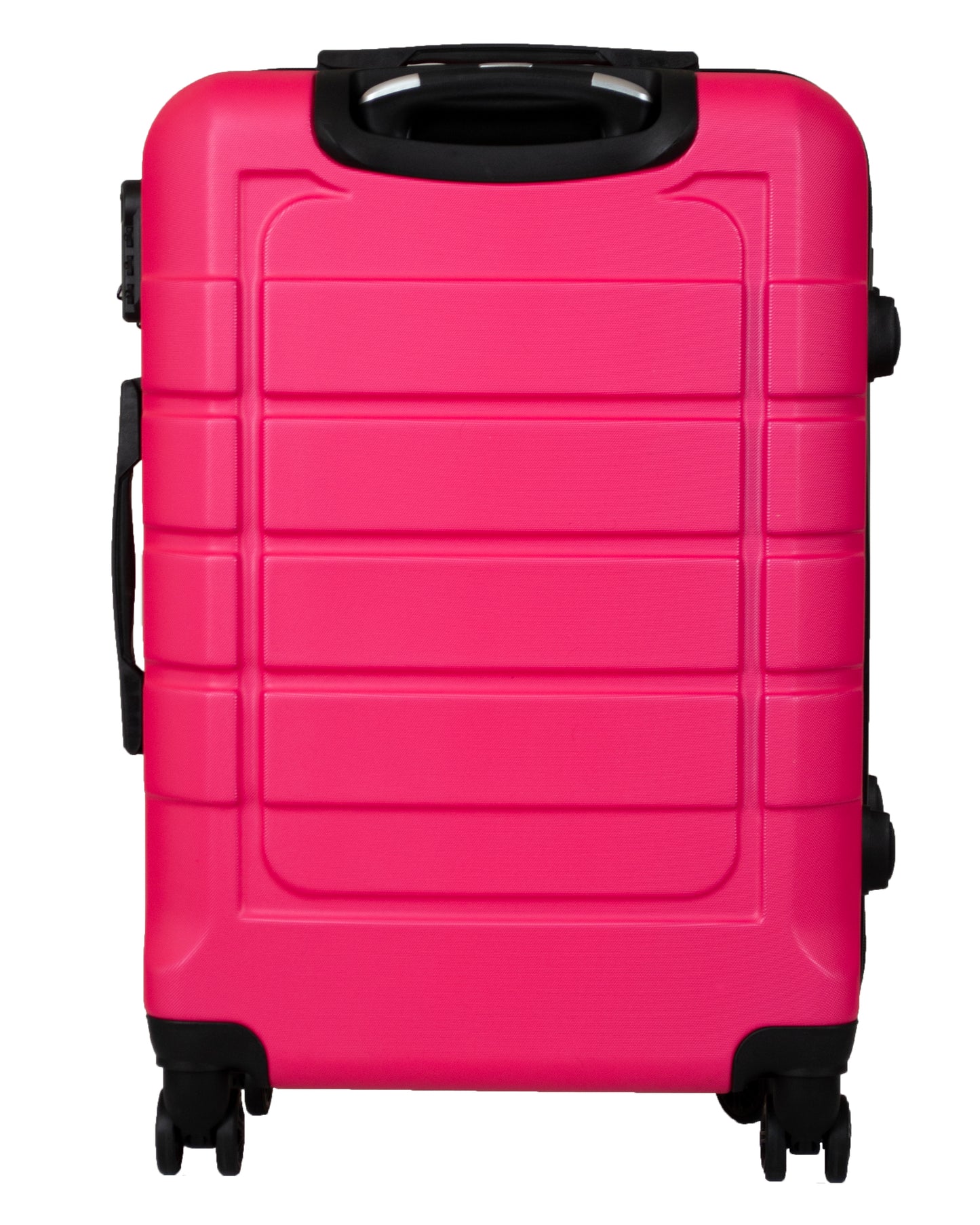 Hard Shell Suitcase with 4 Spinner Wheels, Hot Pink