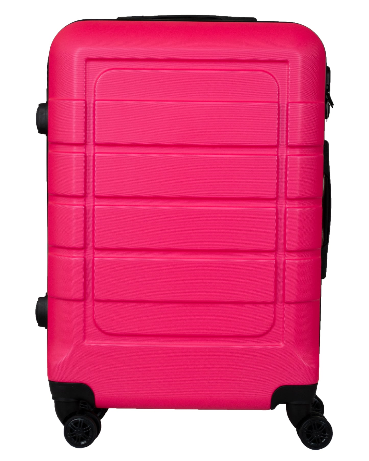 Hard Shell Suitcase with 4 Spinner Wheels, Hot Pink