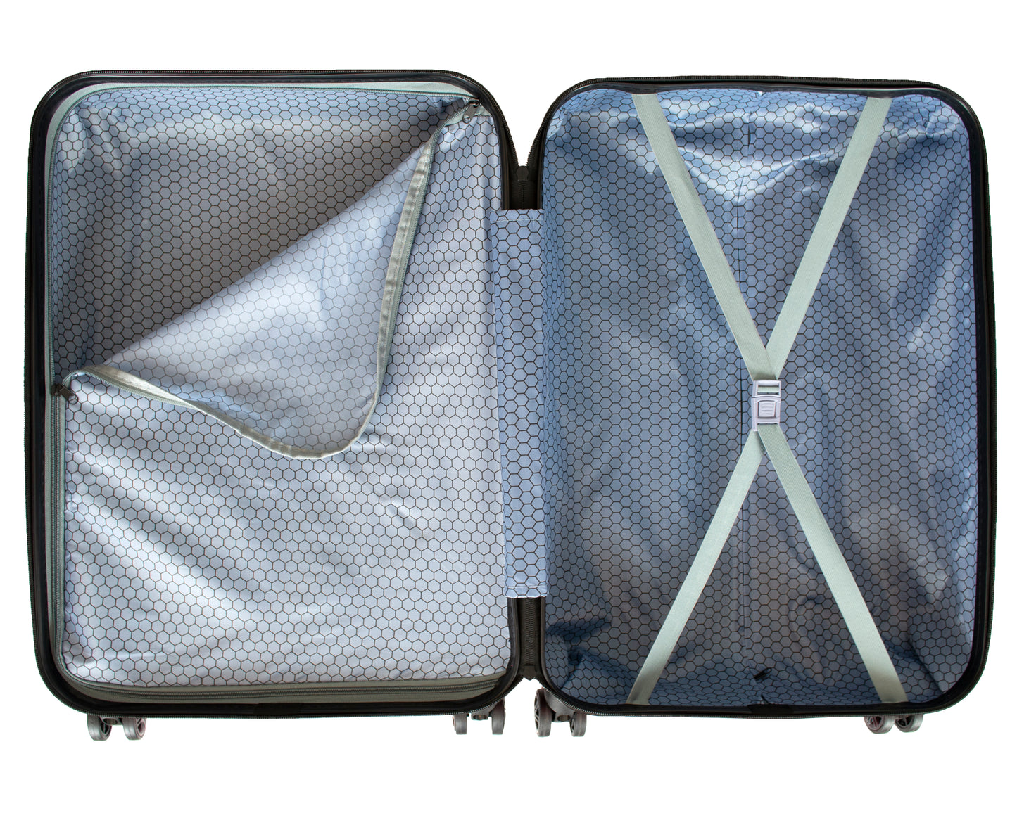 Hard Shell Suitcase with 4 Spinner Wheels, Hot Pink
