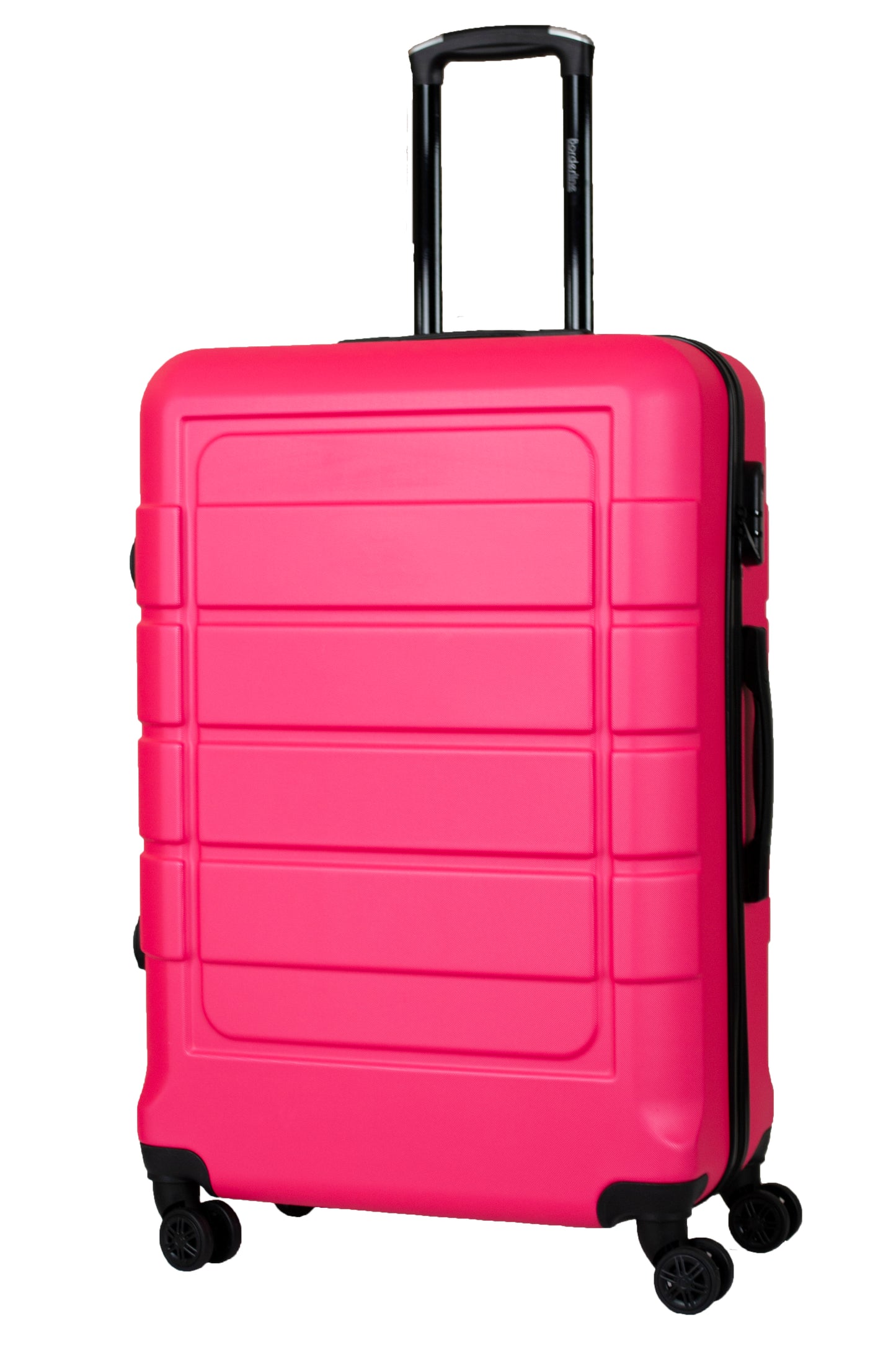 Hard Shell Suitcase with 4 Spinner Wheels, Hot Pink