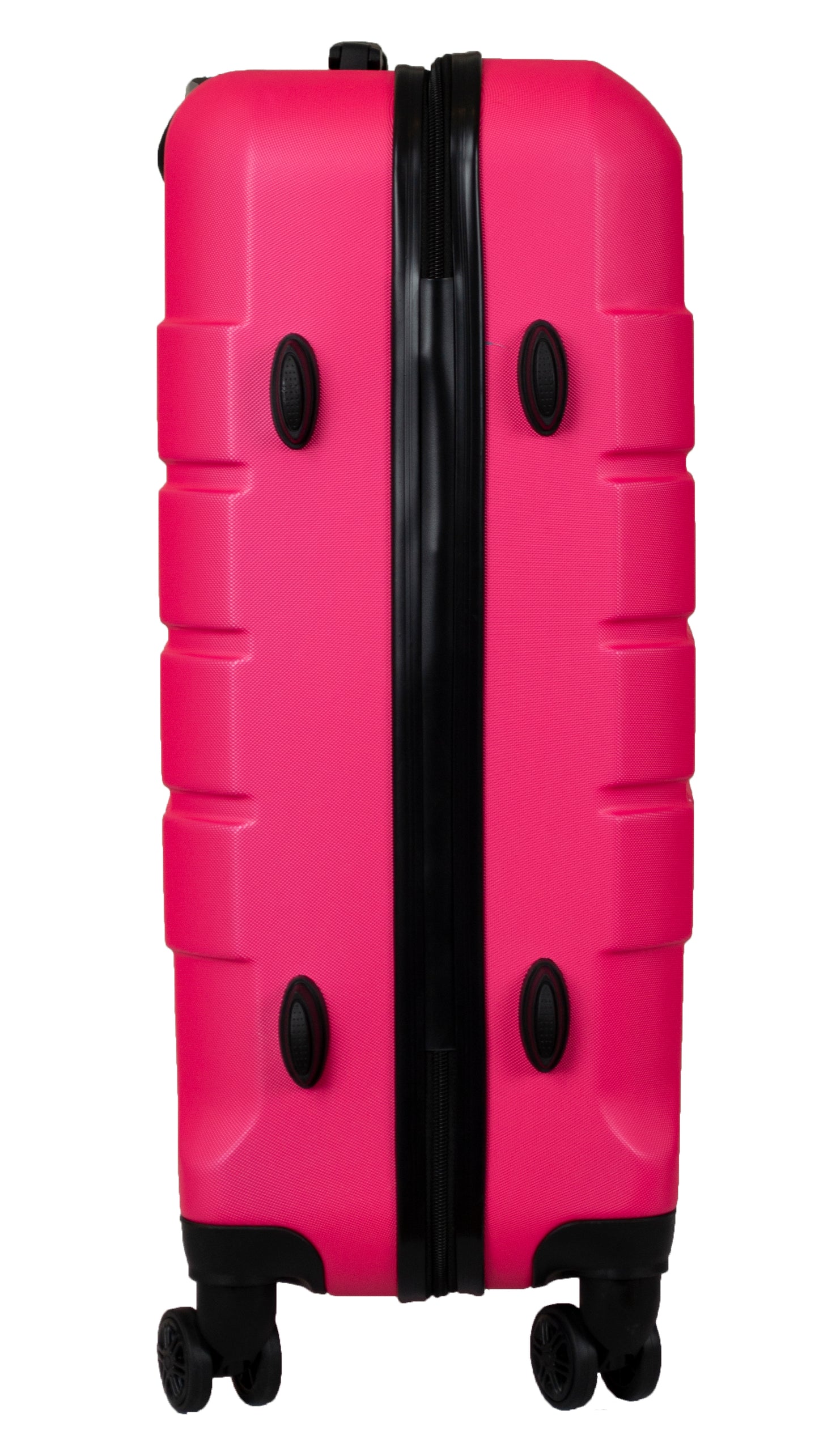 Hard Shell Suitcase with 4 Spinner Wheels, Hot Pink