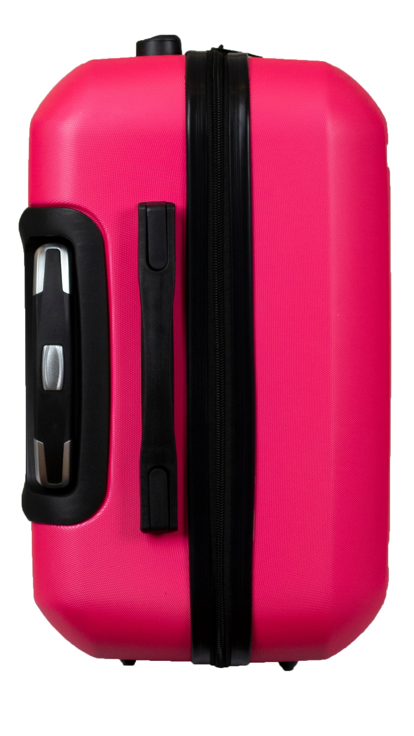 Hard Shell Suitcase with 4 Spinner Wheels, Hot Pink