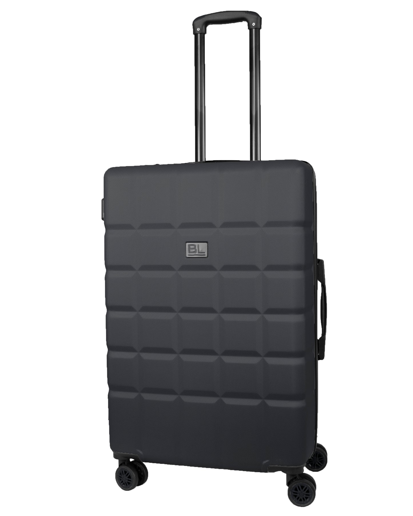 Hard Shell Luggage with 4 Spinner Wheels, Black