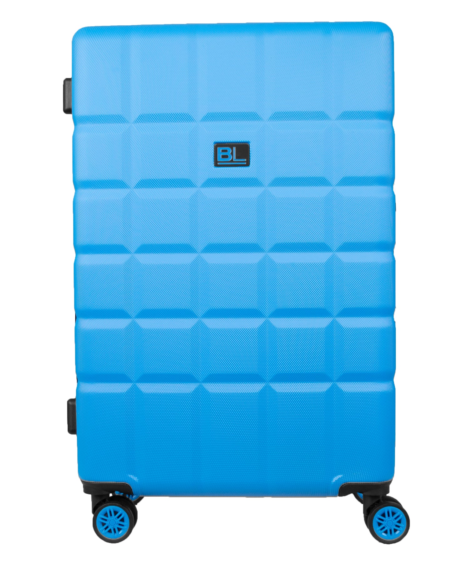 Hard Shell Luggage with 4 Spinner Wheels, Blue