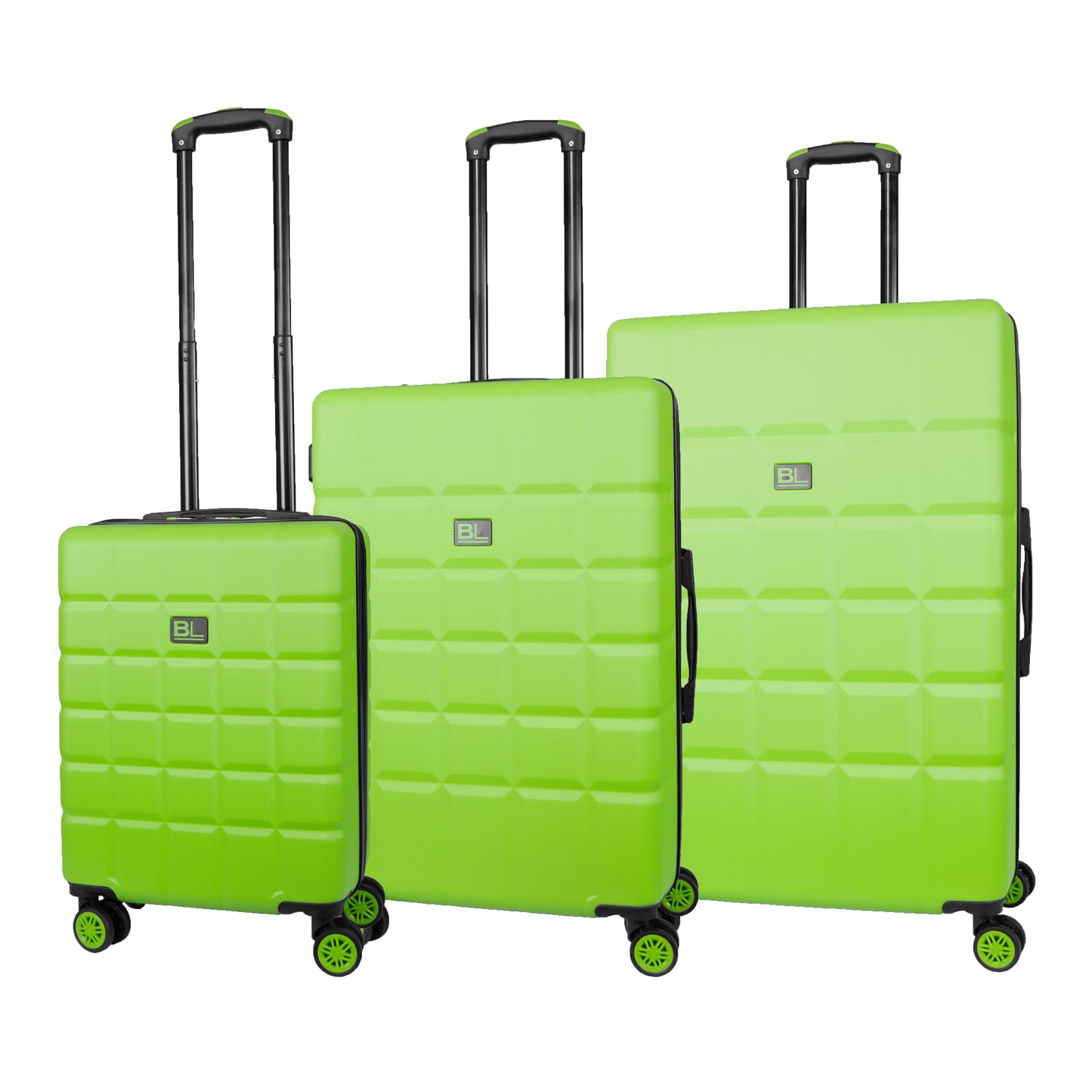 Hard Shell Luggage with 4 Spinner Wheels, Green
