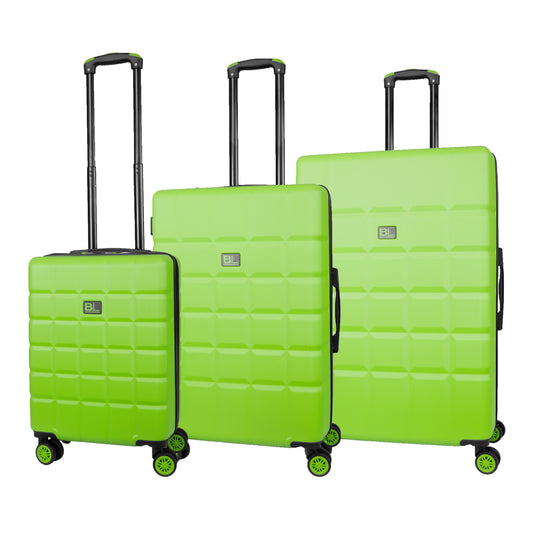 Hard Shell Luggage with 4 Spinner Wheels, Green