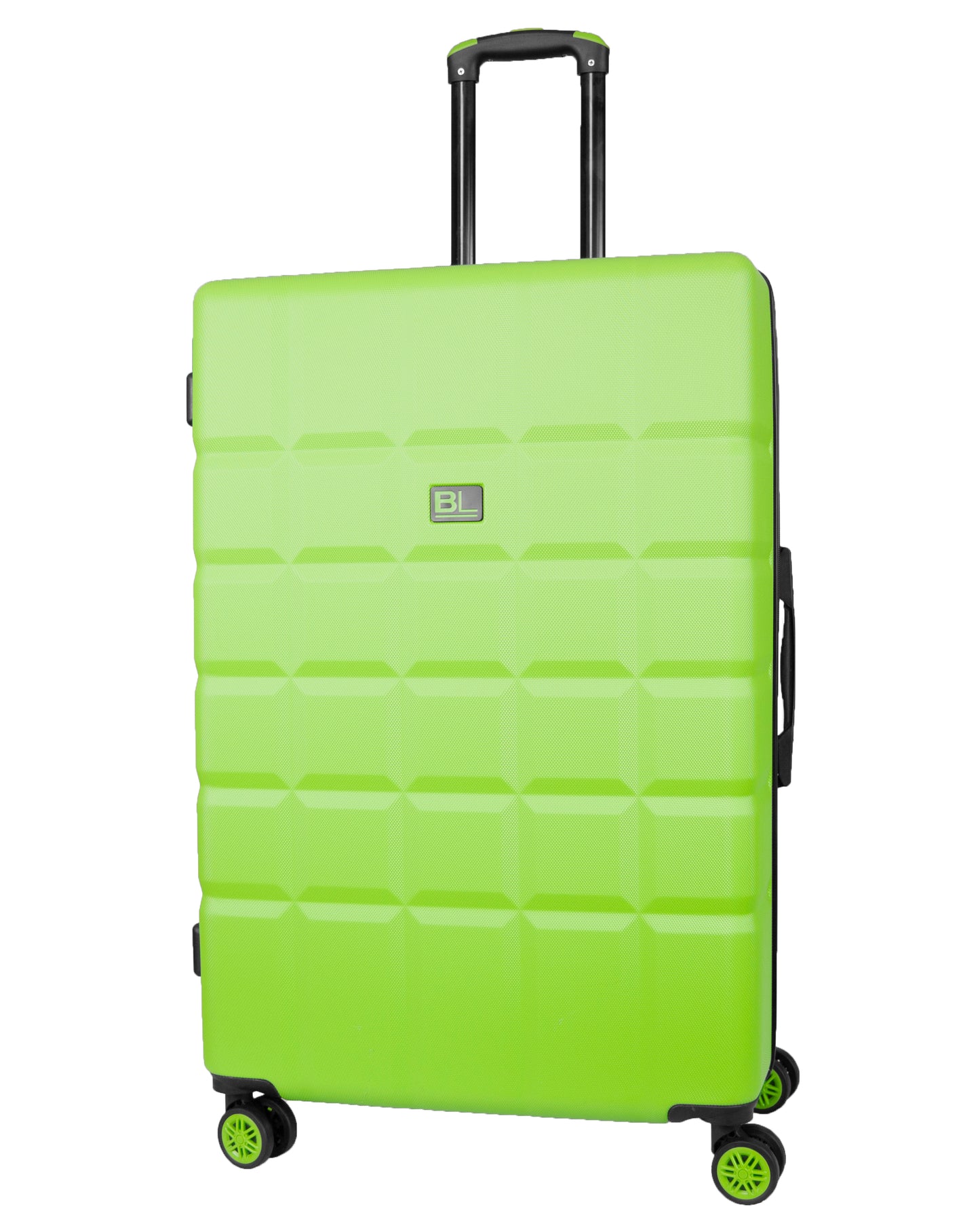Hard Shell Luggage with 4 Spinner Wheels, Green