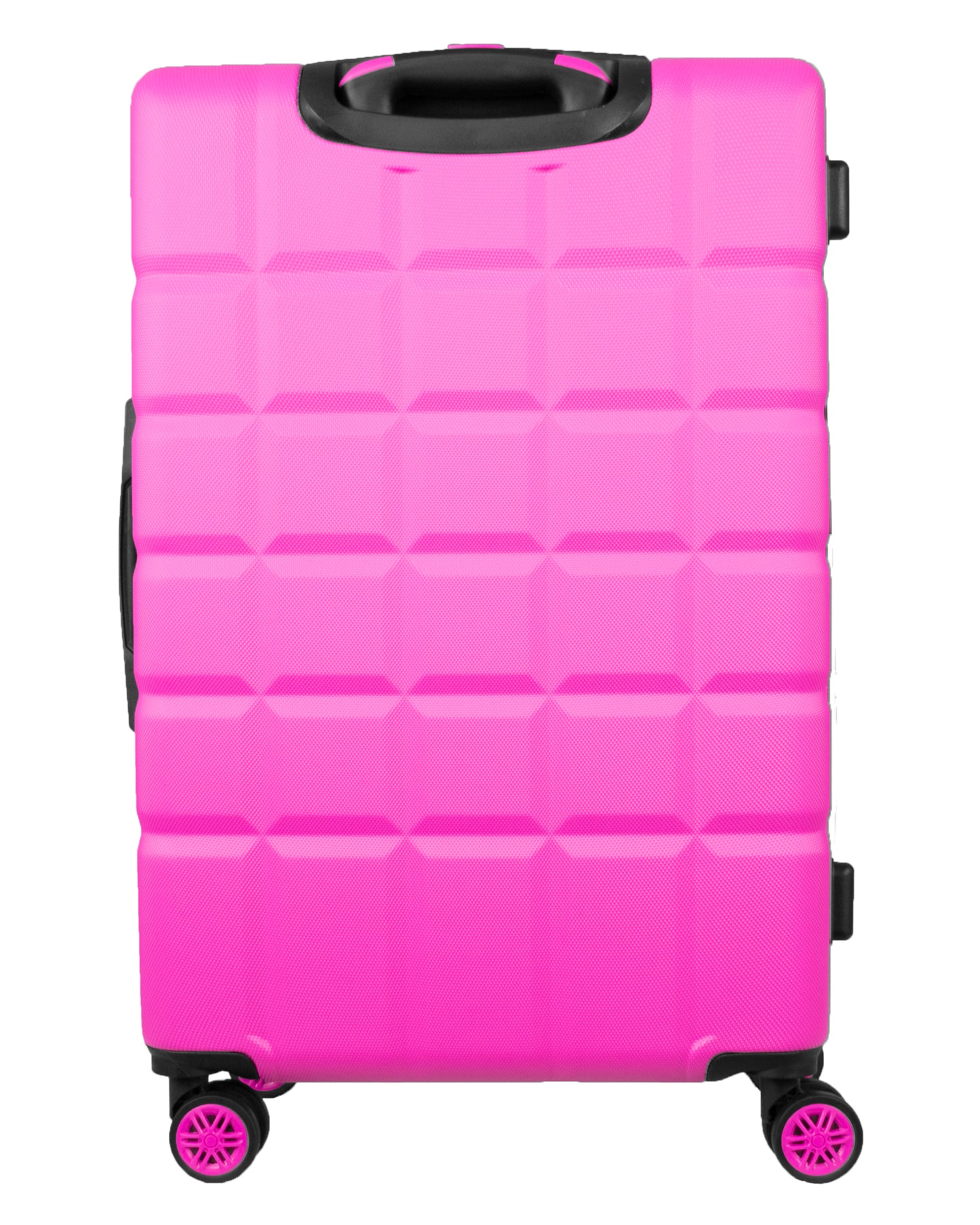 Hard Shell Luggage with 4 Spinner Wheels, Pink