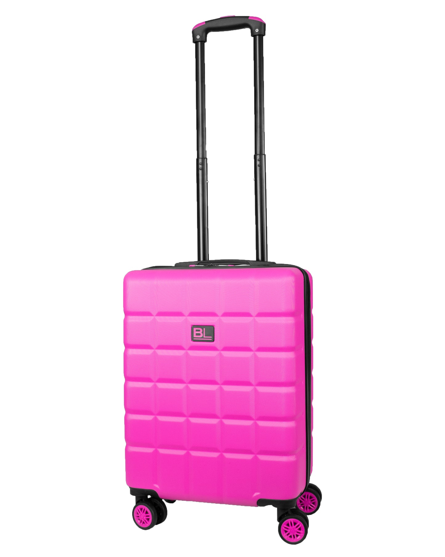 Hard Shell Luggage with 4 Spinner Wheels, Pink