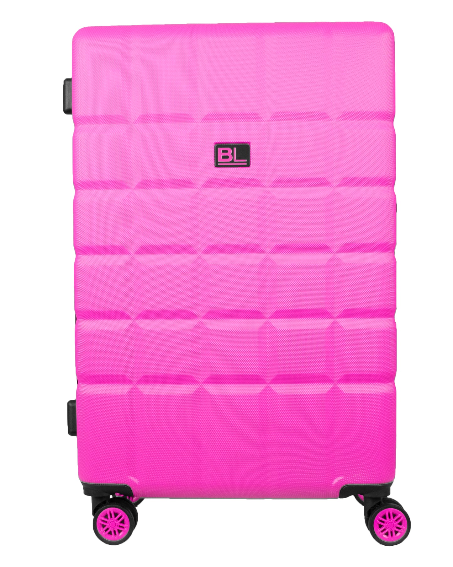 Hard Shell Luggage with 4 Spinner Wheels, Pink