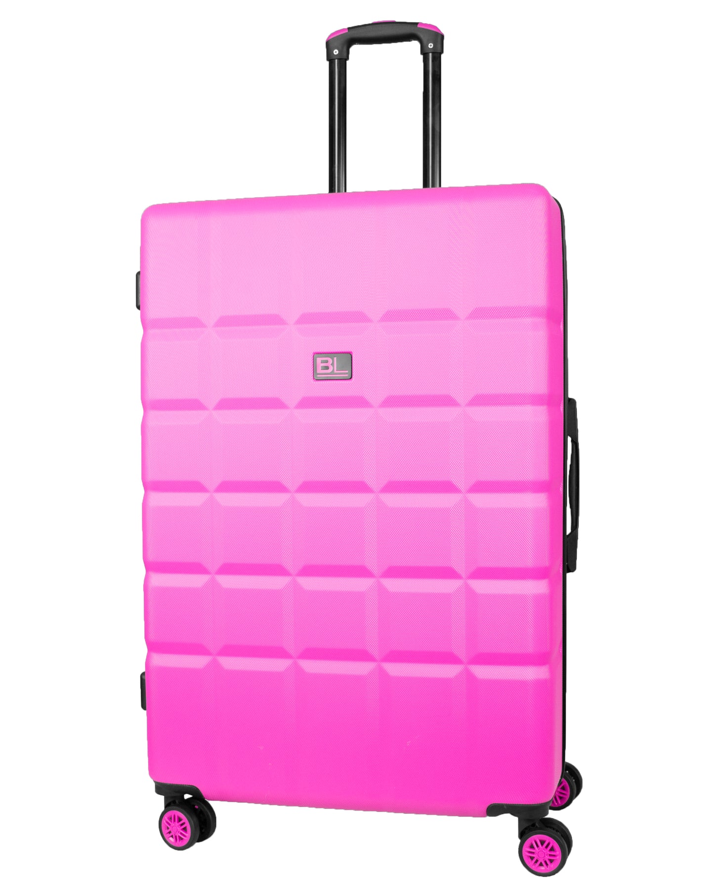 Hard Shell Luggage with 4 Spinner Wheels, Pink