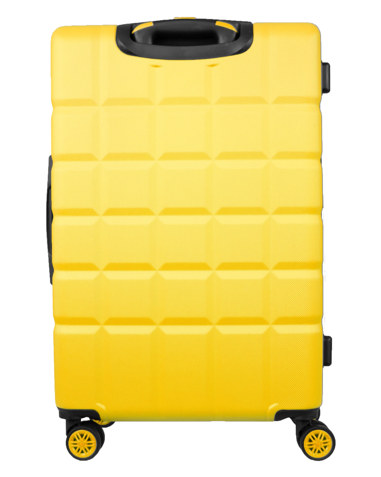 Hard Shell Luggage with 4 Spinner Wheels, Yellow