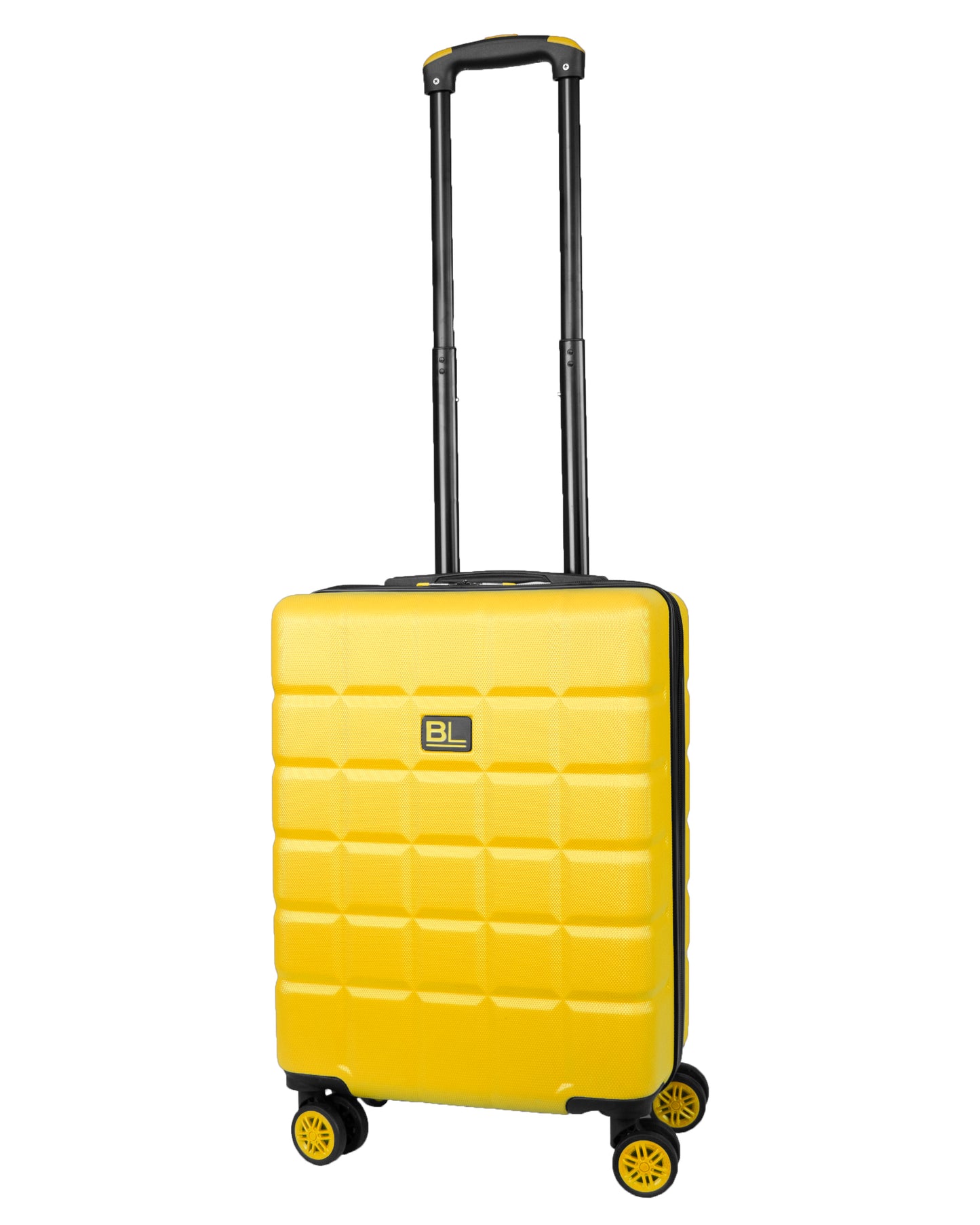 Hard Shell Luggage with 4 Spinner Wheels, Yellow