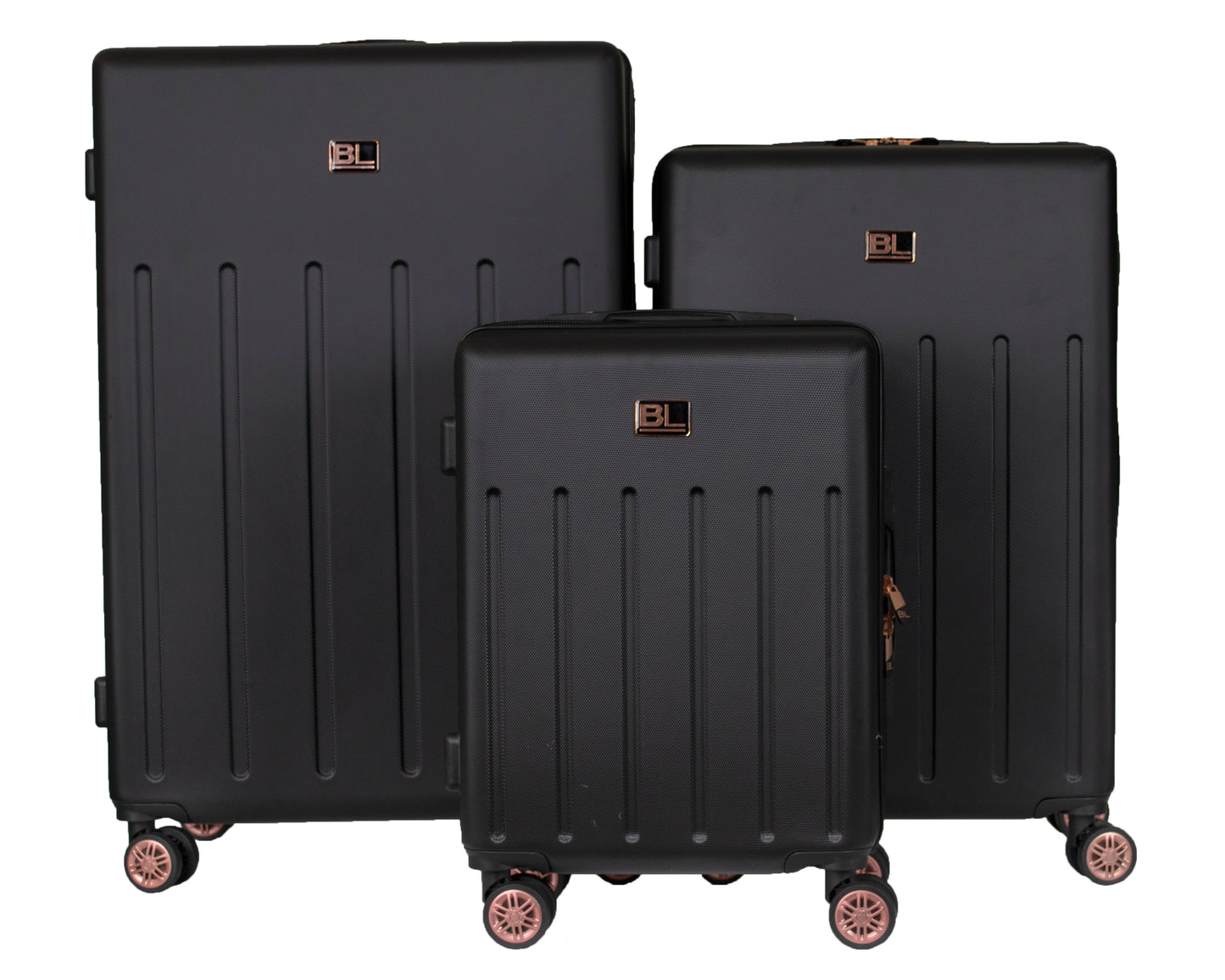 Hard Shell Suitcase with 4 Spinner Wheels, Black