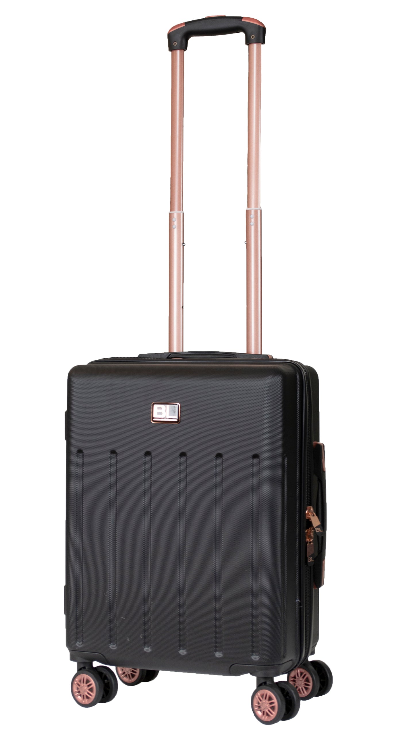 Hard Shell Suitcase with 4 Spinner Wheels, Black