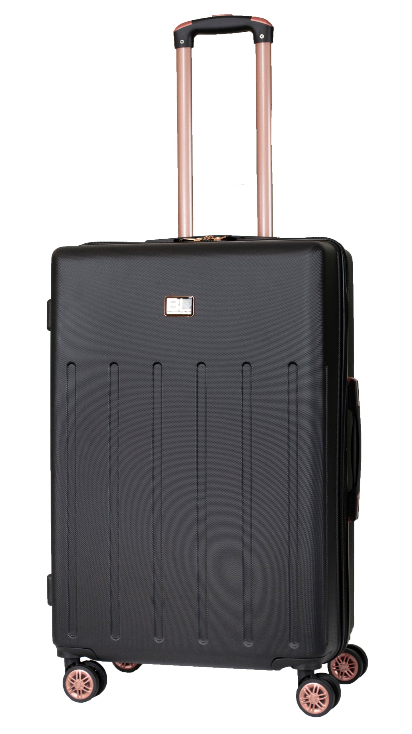 Hard Shell Suitcase with 4 Spinner Wheels, Black