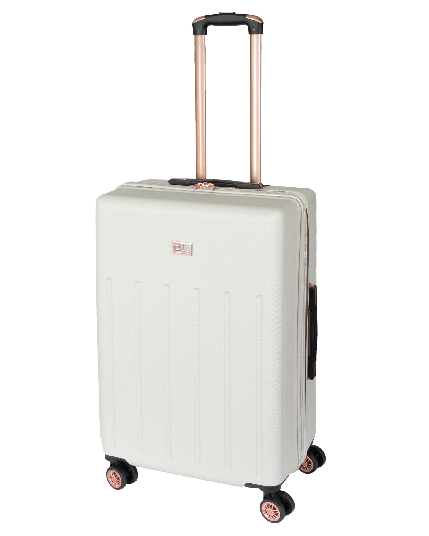 Hard Shell Suitcase with 4 Spinner Wheels, Champaigne