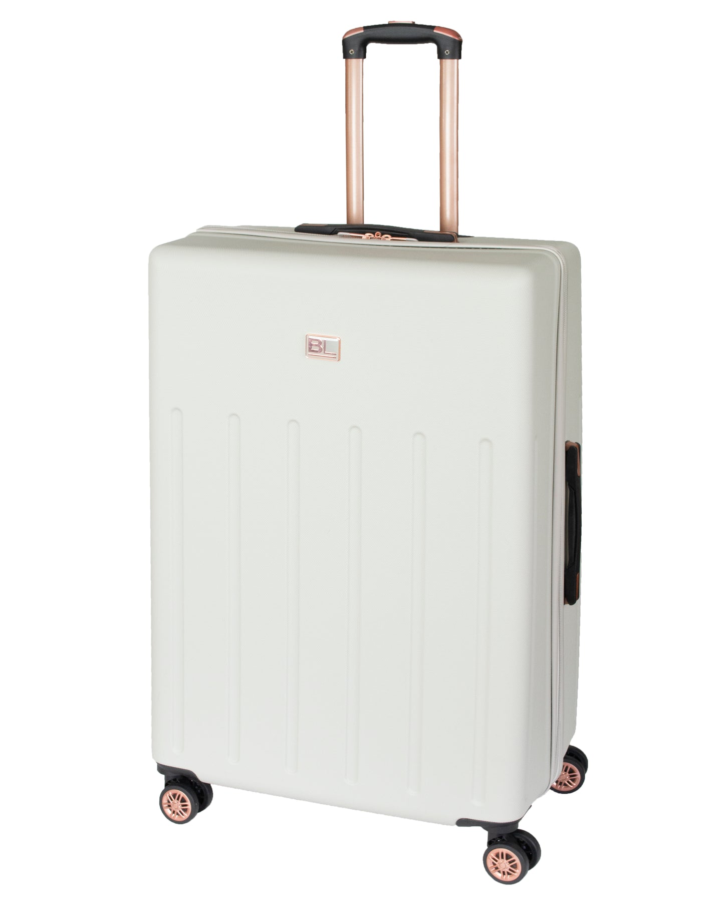 Hard Shell Suitcase with 4 Spinner Wheels, Champaigne