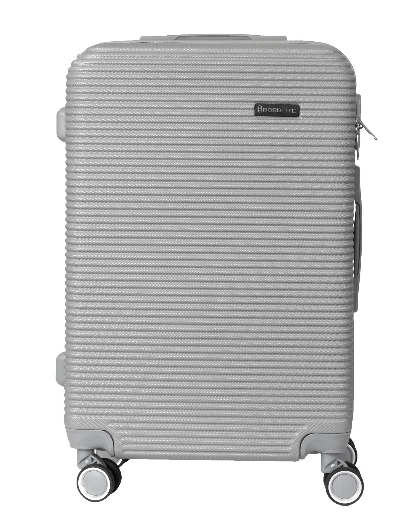 Hard Shell ABS Suitcase With Combination Lock 4 Wheels Light Grey