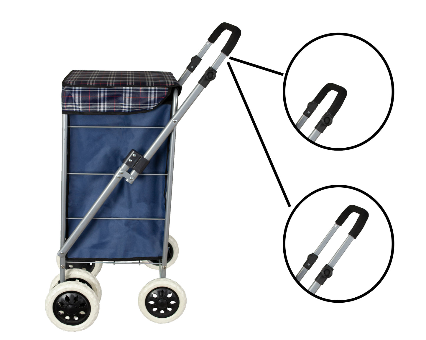 6 Wheels Shopping Trolley