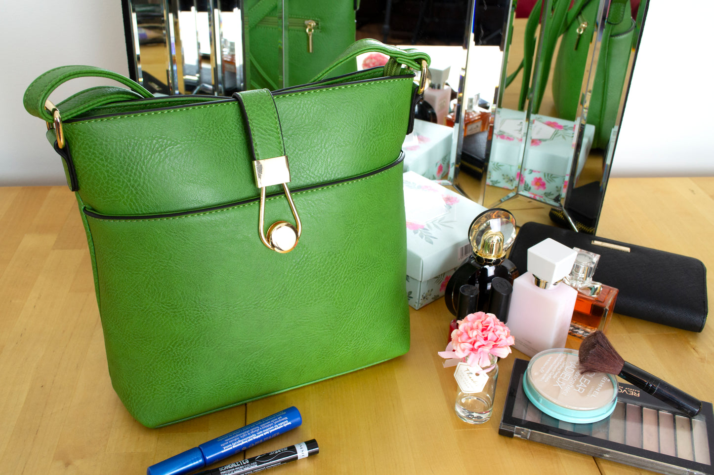 Faux-leather Cross-body Bag