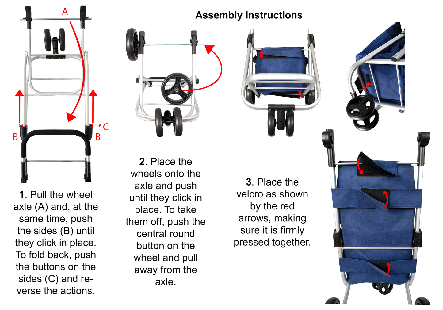 Aluminium Shopping Trolley with Spinner Wheel and Cool Bag